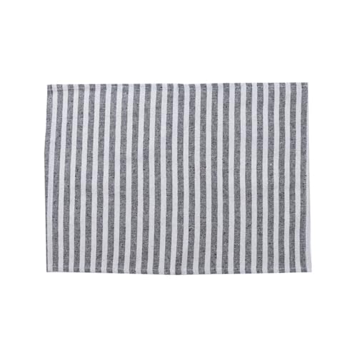 Kaffeemaschine Unterlage 2 Stück quadratische Streifen rutschfeste Tischsets aus Baumwolle for Küche, Restaurant, Café, isolierte Tellermatten for Zuhause(B01-2pcs) von WEOKDFHA