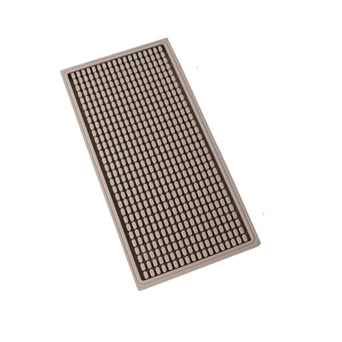 Kaffeemaschine Unterlage Barmatte, Kaffeemaschine, Arbeitsplatten-Spill-Service-Matte, wasserdicht, hitzebeständig, Arbeitsplatten-Abtropfmatte for Home-Bar-Zubehör(Light brown) von WEOKDFHA