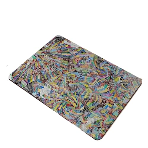 Kaffeemaschine Unterlage Bunte Abtropfmatte, Trockenmatte for Küche, Bar, Kaffeegeschirr, Gummi, schnelltrocknend, wasserabsorbierend, Anti-Rutsch-Matte(Z10,40cmX60cmX3mm) von WEOKDFHA