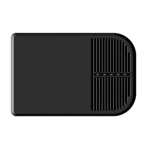 Kaffeemaschine Unterlage Kaffeematte aus Silikon for Arbeitsplatten, Kaffeebar-Zubehör, passend unter Kaffeemaschine, Espressomaschine, Abtropfmatte, Abtropfunterlage(Black) von WEOKDFHA