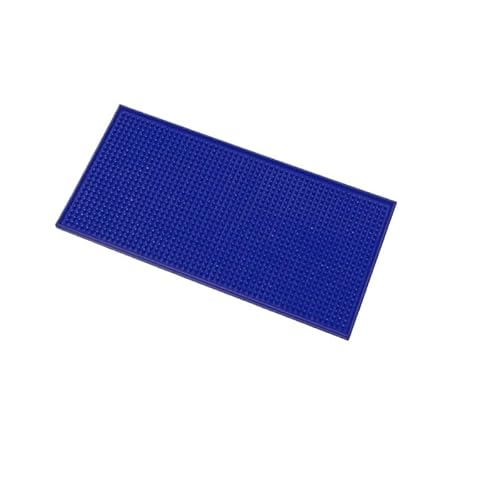 Kaffeemaschine Unterlage Küchen-Barmatte aus Gummi, rutschfest, PVC, Kaffeematten, Untersetzer, wasserdicht, hitzebeständig, Abtropfmatte for Café, Barista, Cocktail, Barkeeper(Blue-Type A) von WEOKDFHA