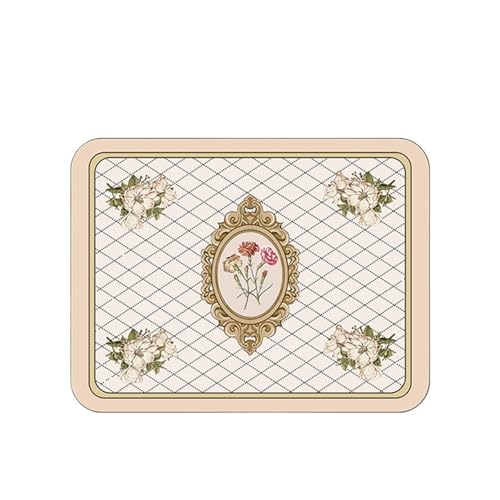 Kaffeemaschine Unterlage Super saugfähiger Kaffeeteller, große saugfähige Abtropfmatte for die Küche, schnell trocknende Drainageunterlage, rutschfeste Geschirrmatte(Color5,30x40cm) von WEOKDFHA