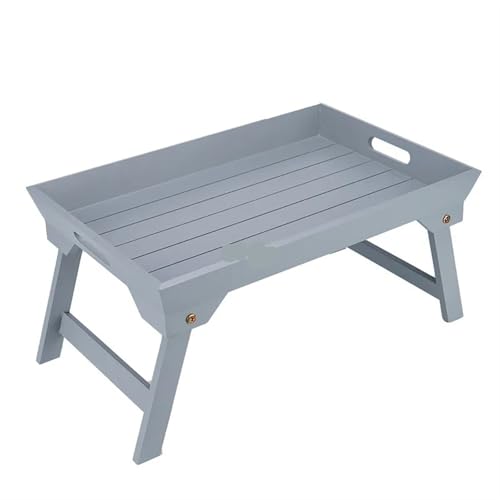 Klappbarer Nachttisch Klappbarer Betttisch, Mehrzweck-Picknicktisch, Picknicktisch im Freien, Klapptisch for Snacks, Obst, Ablagefach auf Lager, Schreibtisch, Home-Teller, Clip, Sofa(30x20x11.5cm 2) von WEOKDFHA