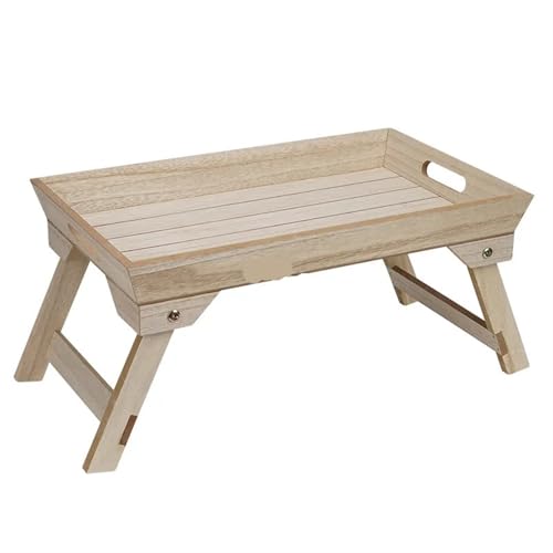 Klappbarer Nachttisch Klappbarer Betttisch, Mehrzweck-Picknicktisch, Picknicktisch im Freien, Klapptisch for Snacks, Obst, Ablagefach auf Lager, Schreibtisch, Home-Teller, Clip, Sofa(30x20x11.5cm 3) von WEOKDFHA