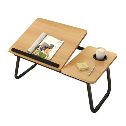 Klappbarer Nachttisch Klappbarer Betttisch, tragbarer klappbarer Laptop-Schreibtisch, Lazy Table, Bett-Sofa, verstellbarer kleiner Computertisch, Stehpult, Wohnmöbel, kostenlose Installation(1) von WEOKDFHA