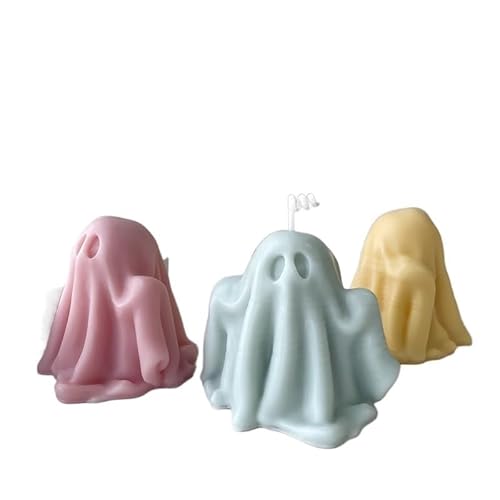 Silikon-Kerzenform DIY Halloween Geisterkerze Silikonform Aromatherapie Kerze Gips handgemachte Seifenform Halloween Dekoration von WEOKDFHA