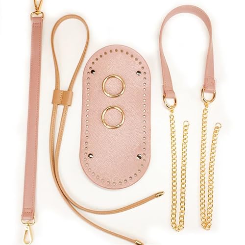 WEOKDFHA DIY-Set zur Ledertaschenherstellung 1 Set handgefertigte Handtasche Schultergurt gewebte Tasche Set Leder Tasche Böden mit Hardware-Zubehör for DIY Tasche Rucksack(Color-9) von WEOKDFHA