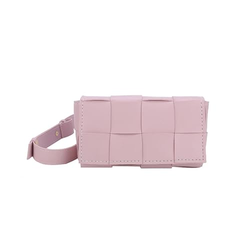 WEOKDFHA DIY-Set zur Ledertaschenherstellung 1 Set handgemachte Handtasche Schultergurt gewebte Tasche Set Leder Tasche Böden DIY Telefon Rucksack gewebte rechteckige Tasche(Pink) von WEOKDFHA