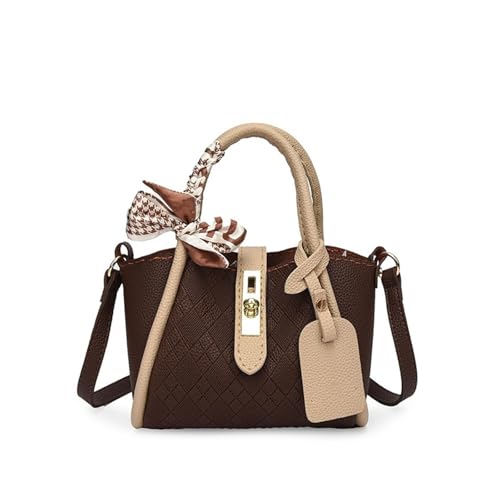 WEOKDFHA DIY-Set zur Ledertaschenherstellung 1Set DIY Handgemachte Tasche Handtasche Nähen Mit Nähen Handel Tasche Hand Nähen Material Pu Leder Zubehör(Brown Material) von WEOKDFHA