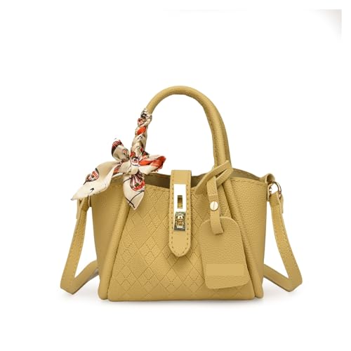 WEOKDFHA DIY-Set zur Ledertaschenherstellung 1Set DIY Handgemachte Tasche Handtasche Nähen Mit Nähen Handel Tasche Hand Nähen Material Pu Leder Zubehör(Yellow Material) von WEOKDFHA