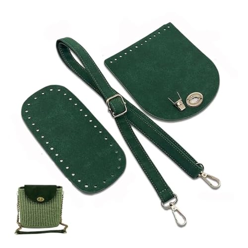 WEOKDFHA DIY-Set zur Ledertaschenherstellung 3 Teile/Satz Faux Leder Schulter Tasche for DIY Rucksack Zubehör Unteren Riemen Gewebte Tasche Set Handgemachte Tasche Häkeln Tasche Schulter Gurt(Green) WEOKDFHA DIY-Set zur Ledertaschenherstellung 3 Teile/Satz Faux Leder Schulter Tasche for DIY Rucksack Zubehör Unteren Riemen Gewebte Tasche Set Handgemachte Tasche Häkeln Tasche Schulter Gurt(Green) von WEOKDFHA