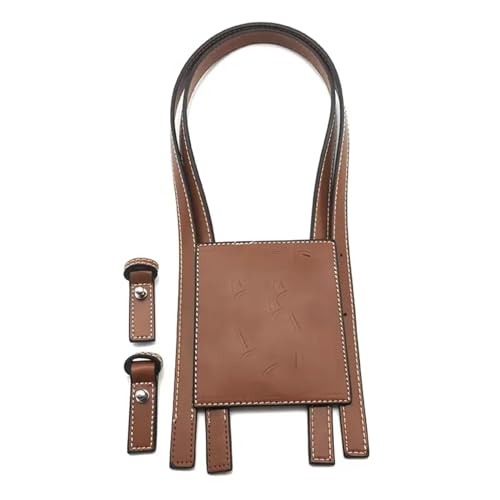 WEOKDFHA DIY-Set zur Ledertaschenherstellung 8 Farben, 4 Teile/Satz Kunstleder-Umhängetasche-Untergurt, Ersatz for DIY-Strick-, Häkel-, Handtaschen-Nähzubehör(Brown) von WEOKDFHA