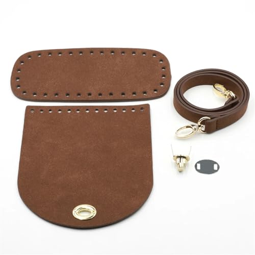 WEOKDFHA DIY-Set zur Ledertaschenherstellung DIY handgemachte Handtasche Leder Schultergurt gewebte Tasche Set Tasche Böden mit Hardware-Paket Zubehör for Frauen Tasche Rucksack(A-01) von WEOKDFHA
