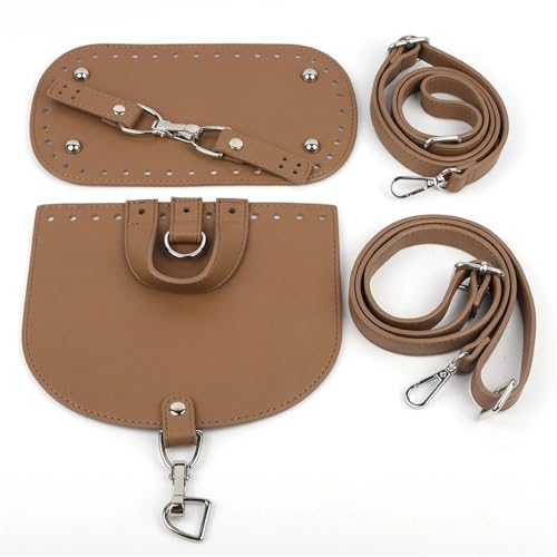 WEOKDFHA DIY-Set zur Ledertaschenherstellung DIY handgemachte Handtasche Leder Schultergurt gewebte Tasche Set Tasche Böden mit Hardware-Paket Zubehör for Frauen Tasche Rucksack(H) von WEOKDFHA