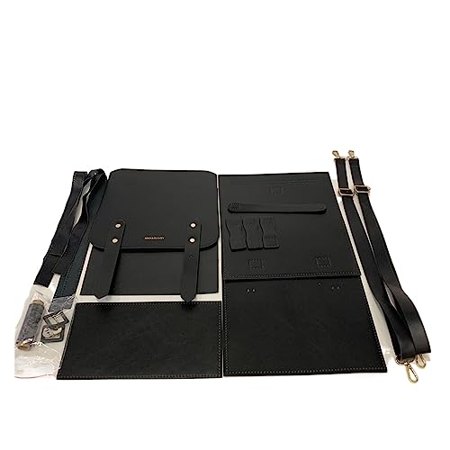 WEOKDFHA DIY-Set zur Ledertaschenherstellung Große Kapazität PU Material Set DIY handgemachte Handytasche Handtasche Rucksack(Material set-02) von WEOKDFHA
