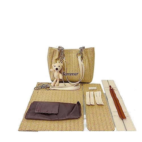 WEOKDFHA DIY-Set zur Ledertaschenherstellung Sommer All Style Material Set DIY handgefertigt for Handytasche Handtasche(Material set-03) von WEOKDFHA