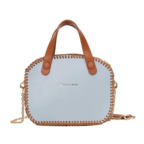 WEOKDFHA DIY-Set zur Ledertaschenherstellung Vintage Retro Handtasche DIY handgemachte PU Material Set Rucksack Handytasche Zubehör for Frauen Handtasche(Blue) von WEOKDFHA