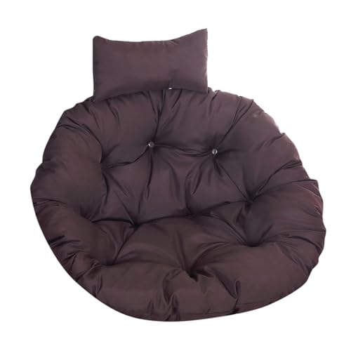 WEOKDFHA Hängekorb-Stuhlkissen Dickes Papasan-Stuhlkissen, bequemes Hängesesselkissen, Hängematten-Schaukelpolster, Liegestuhlkissen for den Innenbereich, 100 x cm(Dark Coffee,110CM) von WEOKDFHA