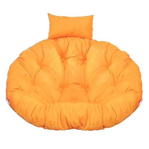 WEOKDFHA Hängekorb-Stuhlkissen Dickes Papasan-Stuhlkissen, bequemes Hängesesselkissen, Hängematten-Schaukelpolster, Liegestuhlkissen for den Innenbereich, 100 x cm(Yellow,115CM) von WEOKDFHA