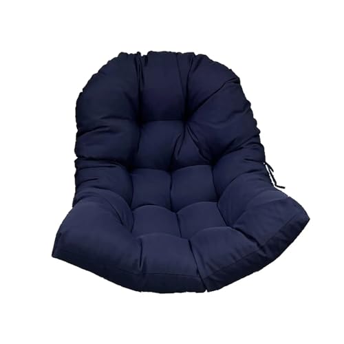 WEOKDFHA Hängekorb-Stuhlkissen Schaukelkorb-Kissenpolster, Möbelzubehör, Hängendes Eierstuhlkissen(DEEP Blue) von WEOKDFHA