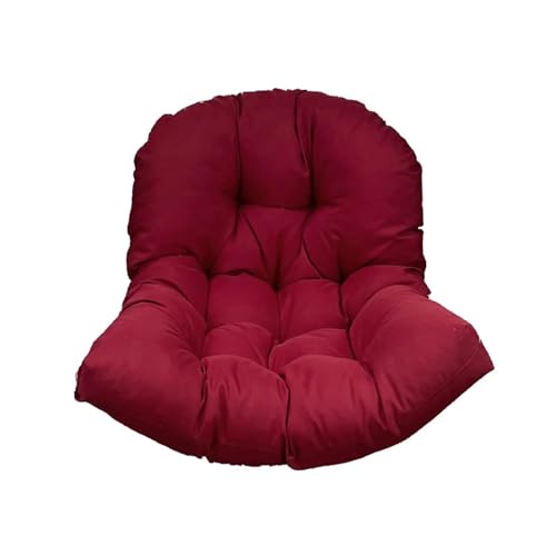 WEOKDFHA Hängekorb-Stuhlkissen Schaukelkorb-Kissenpolster, Möbelzubehör, Hängendes Eierstuhlkissen(Dark Red) von WEOKDFHA