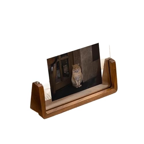 WEOKDFHA Haustier-Fotorahmen 6/7/8 Zoll Fotorahmen U-Form Transparenter Bilderrahmen for Desktop-Bürodekor Holzdisplayhalter(D no Paper,10.2 15.2cm) von WEOKDFHA