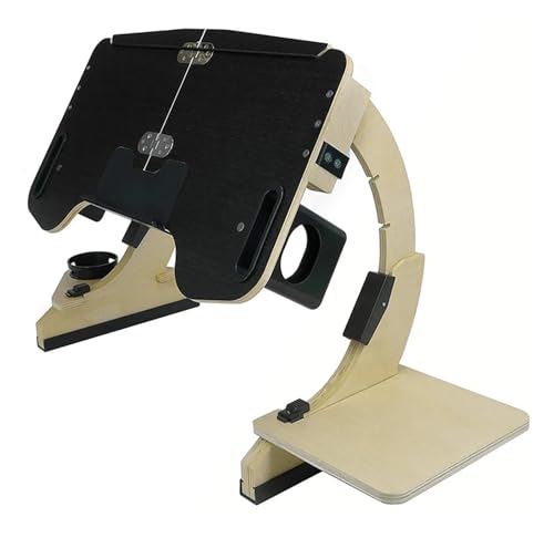 WEOKDFHA Klappbarer Nachttisch Klappbarer Betttisch, Laptop-Computer-Schreibtische, Faltbarer, anhebbarer mit Holzstütze, for Zusammenklappen und Anheben for Bett-Lazy People(C) von WEOKDFHA