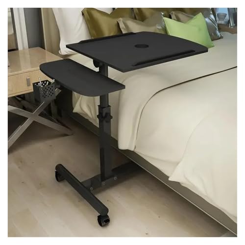 WEOKDFHA Klappbarer Nachttisch Klappbarer Betttisch, anhebbarer Notebooktisch, Computertisch, mobiler Nachttisch, Schlafsofa, Lernschreibtisch, klappbarer Laptoptisch, Verstellbarer Tisch(07) von WEOKDFHA