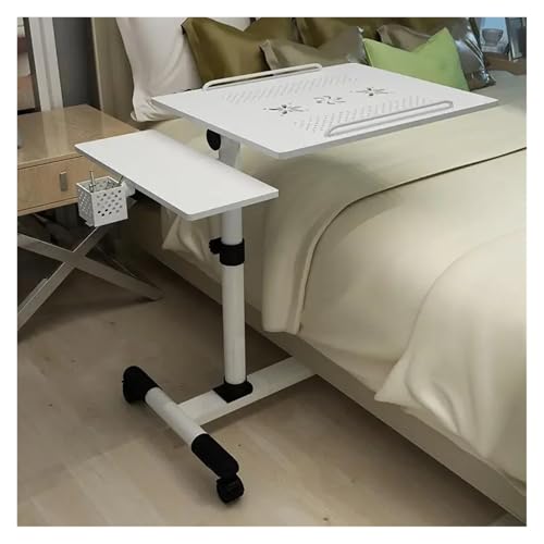 WEOKDFHA Klappbarer Nachttisch Klappbarer Betttisch, anhebbarer Notebooktisch, Computertisch, mobiler Nachttisch, Schlafsofa, Lernschreibtisch, klappbarer Laptoptisch, Verstellbarer Tisch(12) von WEOKDFHA