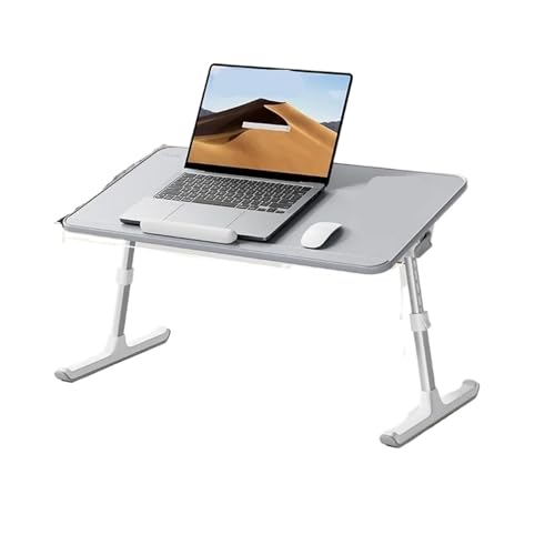 WEOKDFHA Klappbarer Nachttisch Klappbarer Betttisch Schreibtisch Büro Regal Arbeitsplatz Möbel Zimmer tragbarer PC Gaming Höhenverstellbarer Laptopständer(33cm) von WEOKDFHA