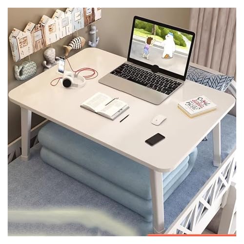 WEOKDFHA Klappbarer Nachttisch Klappbett Tisch Winkel Schreibtisch Tische Studie Klapp Holz Nachttisch Mesa Kleine(60x40x29cmWhite) von WEOKDFHA