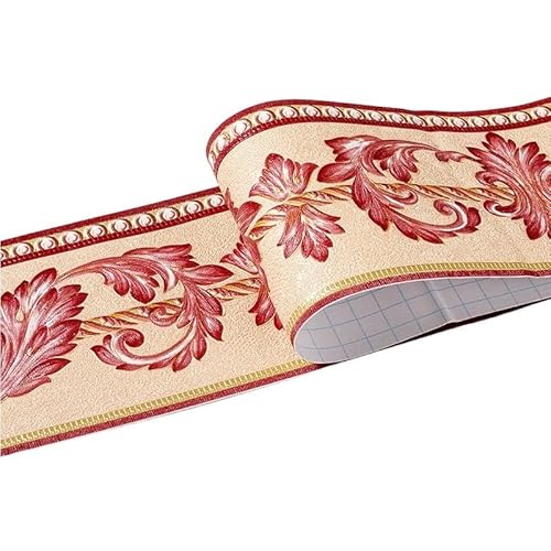 WEOKDFHA selbstklebende bordüre aufkleber 1 Rolle/Pack Taille Bordüre Wasserdichte Wandaufkleber 3D Relief Rustikale Fliesen Wohnzimmer Badezimmer 5M Länge Selbstklebende Linie(Red eucalyptus leaf) WEOKDFHA selbstklebende bordüre aufkleber 1 Rolle/Pack Taille Bordüre Wasserdichte Wandaufkleber 3D Relief Rustikale Fliesen Wohnzimmer Badezimmer 5M Länge Selbstklebende Linie(Red eucalyptus leaf) von WEOKDFHA