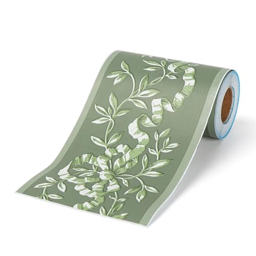 WEOKDFHA selbstklebende bordüre aufkleber Selbstklebende PVC-Taillenlinie Tapete, Retro-Prägung, Wohnzimmer, Sockelleiste, Bordüre, Wanddekoration, Ecke, Heimdekoration, Kunstaufkleber(02 10x10M) von WEOKDFHA