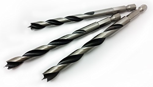 Holzbohrer mit Sechskantschaft Spiralbohrer mit Sechskant Bit-Aufnahme 3 mm - 10 mm von WEPO