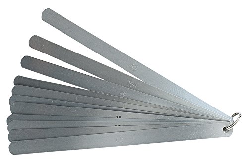 Präzisions-Fühlerlehren am Ring, Fühllehre, 20 Blatt: 0,10-2,00 mm, Längen: 150-1000 mm Präzisions-Fühlerlehren am Ring, Fühllehre, 20 Blatt: 0,10-2,00 mm, Längen: 150-1000 mm von WEPO
