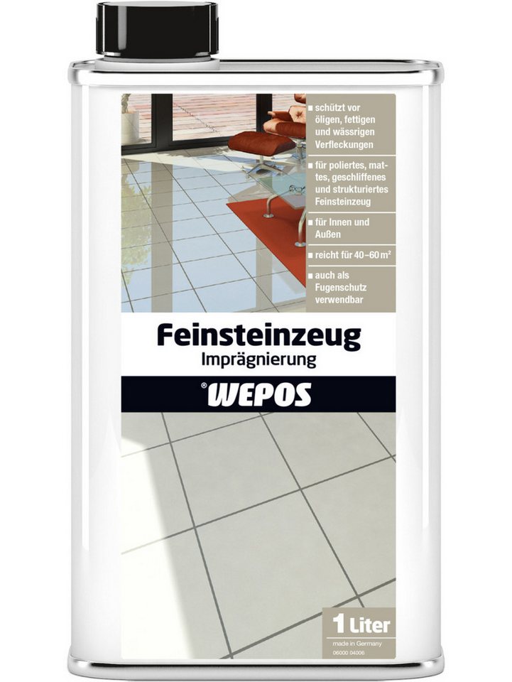 WEPOS CHEMIE GMBH Wepos Feinsteinzeug-Imprägnierung 1 L Vinyl- und Designbodenreiniger von WEPOS CHEMIE GMBH