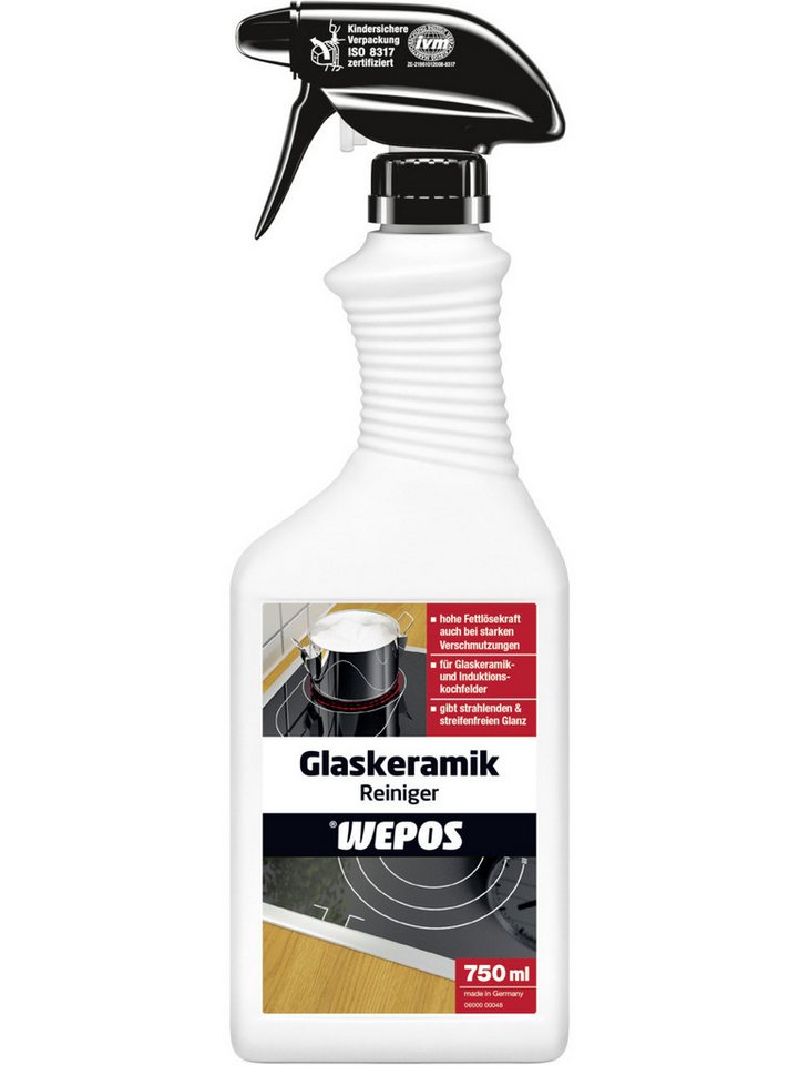 WEPOS CHEMIE GMBH Wepos Glaskeramikreiniger 750 ml Universalreiniger von WEPOS CHEMIE GMBH