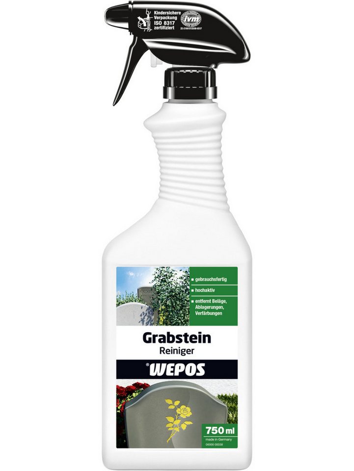 WEPOS CHEMIE GMBH Wepos Grabsteinreiniger 750 ml Universalreiniger von WEPOS CHEMIE GMBH