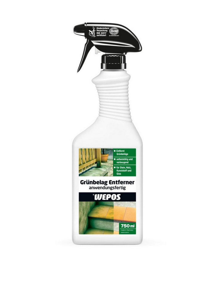WEPOS CHEMIE GMBH Wepos Grünbelagentferner 750 ml Grünbelagentferner von WEPOS CHEMIE GMBH