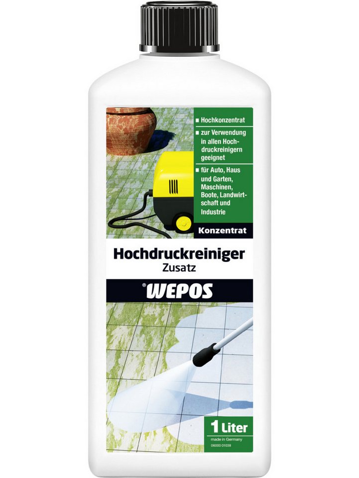 WEPOS CHEMIE GMBH Wepos Hochdruckreinigerzusatz 1 L Grünbelagentferner von WEPOS CHEMIE GMBH