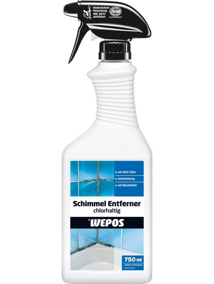 WEPOS CHEMIE GMBH Wepos Schimmelentferner chlorhaltig 750 ml Schimmelentferner von WEPOS CHEMIE GMBH