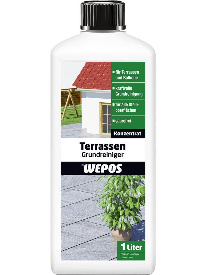 WEPOS CHEMIE GMBH Wepos Terrassengrundreiniger 1 L Universalreiniger WEPOS CHEMIE GMBH Wepos Terrassengrundreiniger 1 L Universalreiniger von WEPOS CHEMIE GMBH