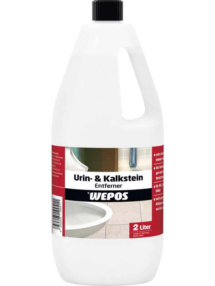 WEPOS CHEMIE GMBH Wepos Urin- und Kalksteinentferner 2 L Badreiniger von WEPOS CHEMIE GMBH