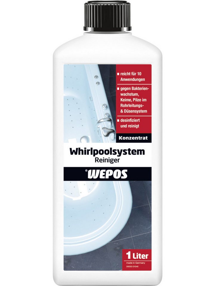 WEPOS CHEMIE GMBH Wepos Whirlpoolsystem-Reiniger 1 L Universalreiniger WEPOS CHEMIE GMBH Wepos Whirlpoolsystem-Reiniger 1 L Universalreiniger von WEPOS CHEMIE GMBH