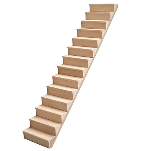 WEQYFDC 1Pc 1:12 Puppenhaus Miniatur Treppe Mini Keine Handlauf Treppen Möbel Modell Decor Spielzeug Puppe Haus Zubehör von WEQYFDC