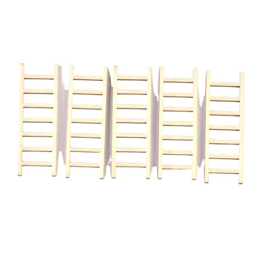 WEQYFDC 5 stücke 2x6cm Holz Leiter Handwerk for Home Dekoration DIY Ornamente von WEQYFDC