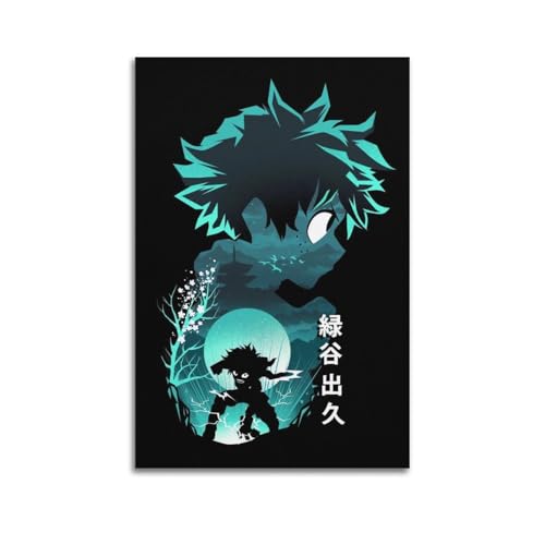 WEQYWEY Anime-Helden-Deku-Poster, Wandkunst, Leinwand, Vintage-Musik und Filme, ästhetisches Poster, dekoratives Gemälde, Wohnzimmer, Schlafzimmer, Dekoration, 60 x 90 cm WEQYWEY Anime-Helden-Deku-Poster, Wandkunst, Leinwand, Vintage-Musik und Filme, ästhetisches Poster, dekoratives Gemälde, Wohnzimmer, Schlafzimmer, Dekoration, 60 x 90 cm von WEQYWEY