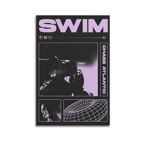 WEQYWEY Chase Atlantic Simaplakate Wandkunst Leinwand Vintage Musik und Filme ästhetische Poster dekorative Malerei Wohnzimmer Schlafzimmer Dekor 30 x 45 cm (12 x 18 Zoll) ohne Rahmen Stil von WEQYWEY