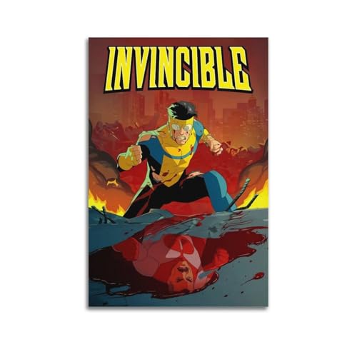 WEQYWEY Invincible Poster, Wandkunst, Leinwand, Vintage-Musik und Filme, ästhetisches Poster, dekoratives Gemälde, Wohnzimmer, Schlafzimmer, Dekoration, 20 x 30 cm, ungerahmter Stil WEQYWEY Invincible Poster, Wandkunst, Leinwand, Vintage-Musik und Filme, ästhetisches Poster, dekoratives Gemälde, Wohnzimmer, Schlafzimmer, Dekoration, 20 x 30 cm, ungerahmter Stil von WEQYWEY