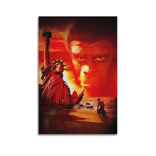 WEQYWEY Poster mit Planet der Affen auf Leinwand, Vintage-Musik und Filme, ästhetisches Poster, dekoratives Gemälde, Wohnzimmer, Schlafzimmer, Dekoration, 60 x 90 cm WEQYWEY Poster mit Planet der Affen auf Leinwand, Vintage-Musik und Filme, ästhetisches Poster, dekoratives Gemälde, Wohnzimmer, Schlafzimmer, Dekoration, 60 x 90 cm von WEQYWEY